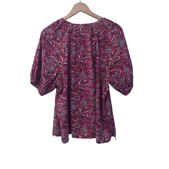 NWT Loft Women's Multi Color Floral Blouse Size XL - Picture 2 of 3